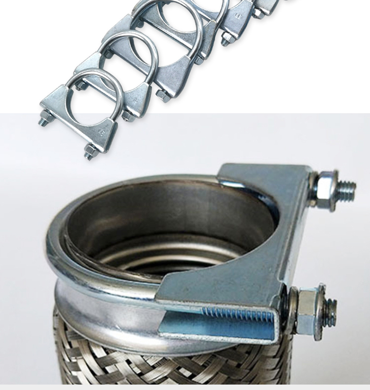 U-образные хомуты для гибких автомобильных выхлопных труб