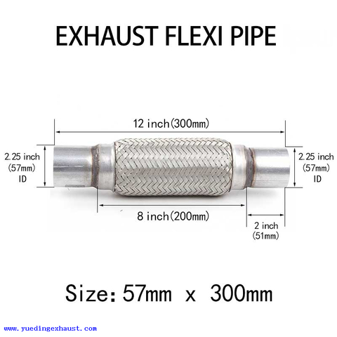 2,25 дюйма x 12 дюймов Выхлопная труба Flexi Pipe Flex Joint Ремонт гибкой трубки