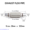 1,5 дюйма x 14 дюймов Выхлопная труба Flexi Pipe Flex Joint Ремонт гибкой трубки