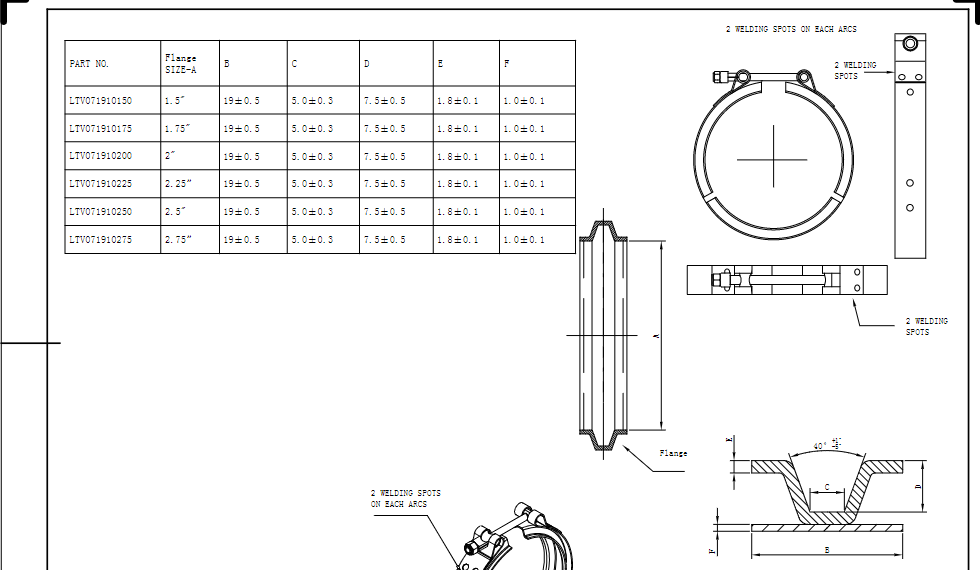 V band clamp design paper V полоса дизайнерская бумага