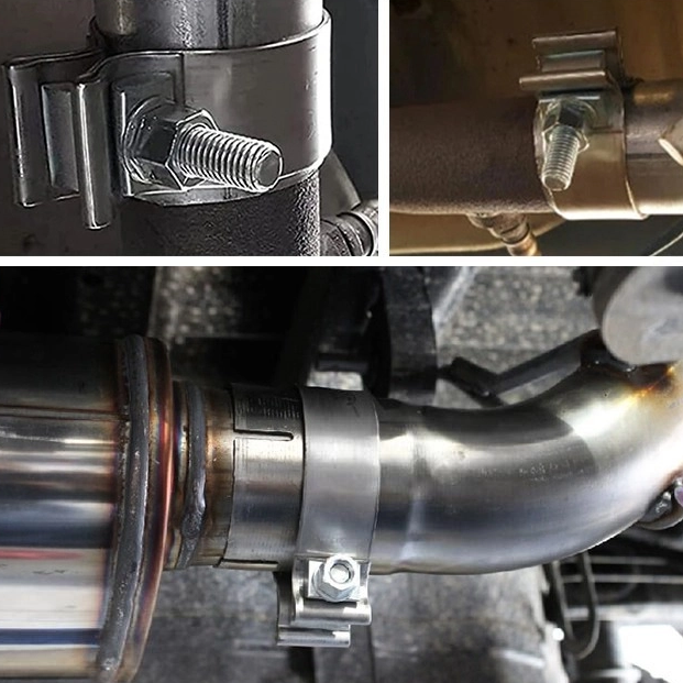 Зажим для уплотнения выхлопной ленты из нержавеющей стали