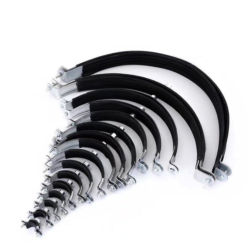 Хомут для тяжелых условий эксплуатации с резиной M8 / M10