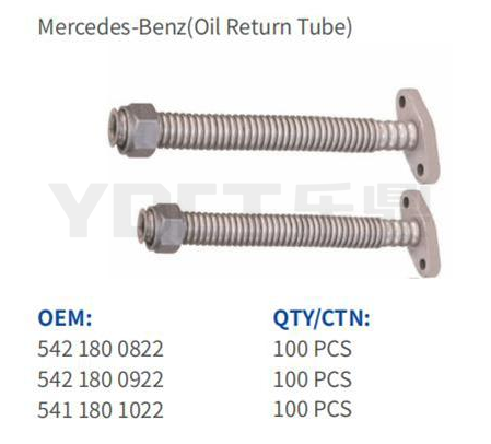 OEM 5421800822 5421800922 5411801022 Трубка возврата масла Mercedes-Benz 