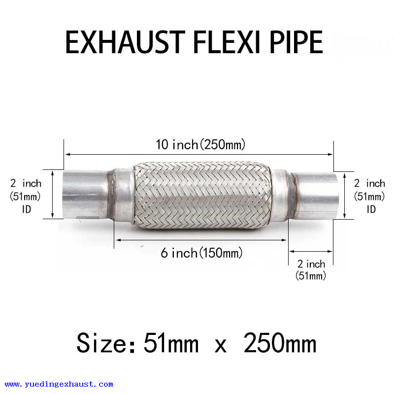 2 дюйма x 10 дюймов Выхлопная труба Flexi Pipe Flex Joint Ремонт гибкой трубки