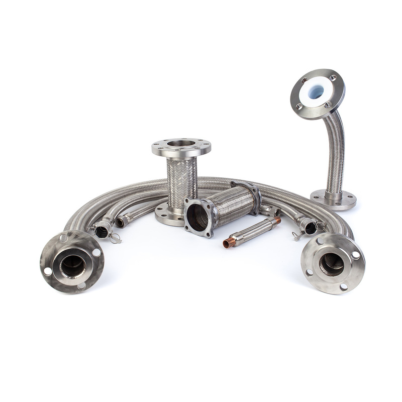 Обычный плетеный шланг из нержавеющей стали с набором фланцев (1)