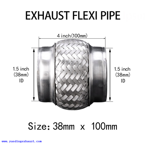 1,5-дюймовый x 4-дюймовый сварной шов на гибкой выхлопной трубе Flexi Pipe Ремонт гибкой трубки