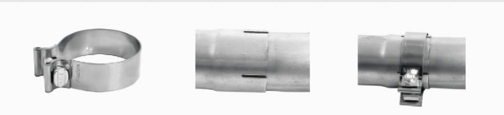 service friendly narrow band clamp for exhaust pipe seal узкополосный выпускной хомут для соединения со скользящей посадкой из нержавеющей стали